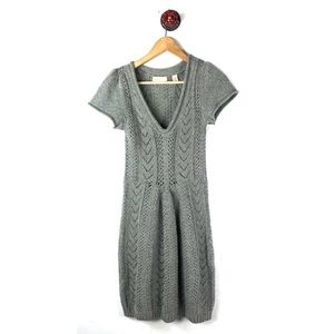 Anthropologie sleeping on snow dress knit wool